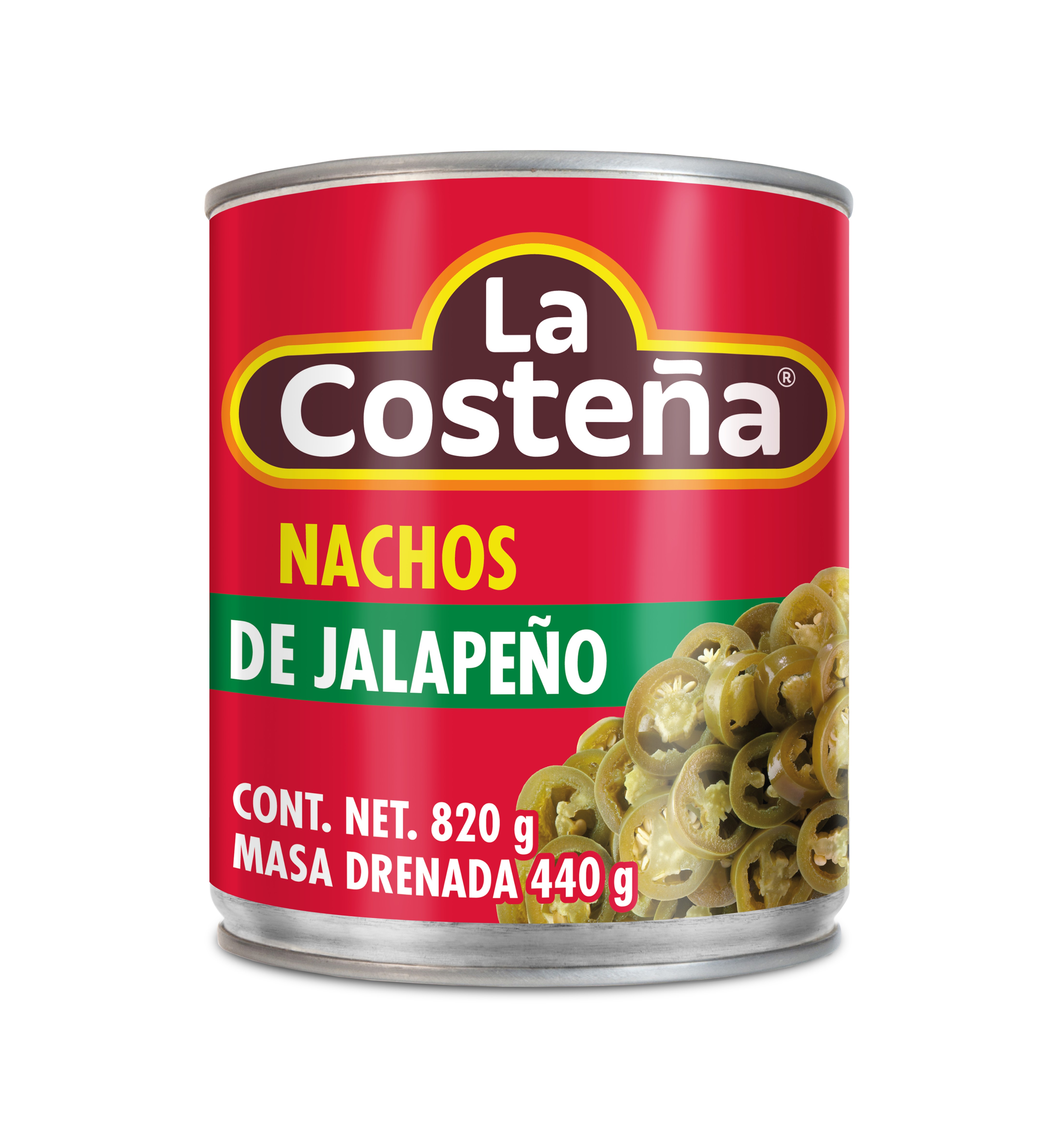 LA COSTEÑA Chile Jalapeño Nacho 820g