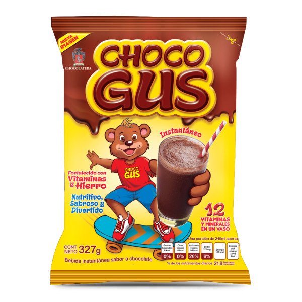 Chocolate en Polvo CHOCO GUS 327g