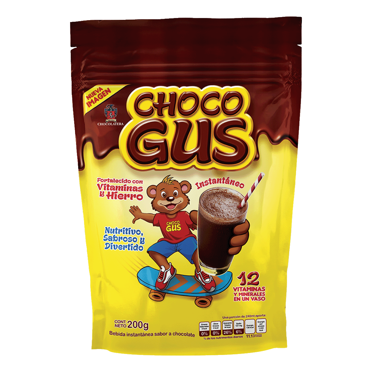 Chocolate en Polvo CHOCO GUS 200g