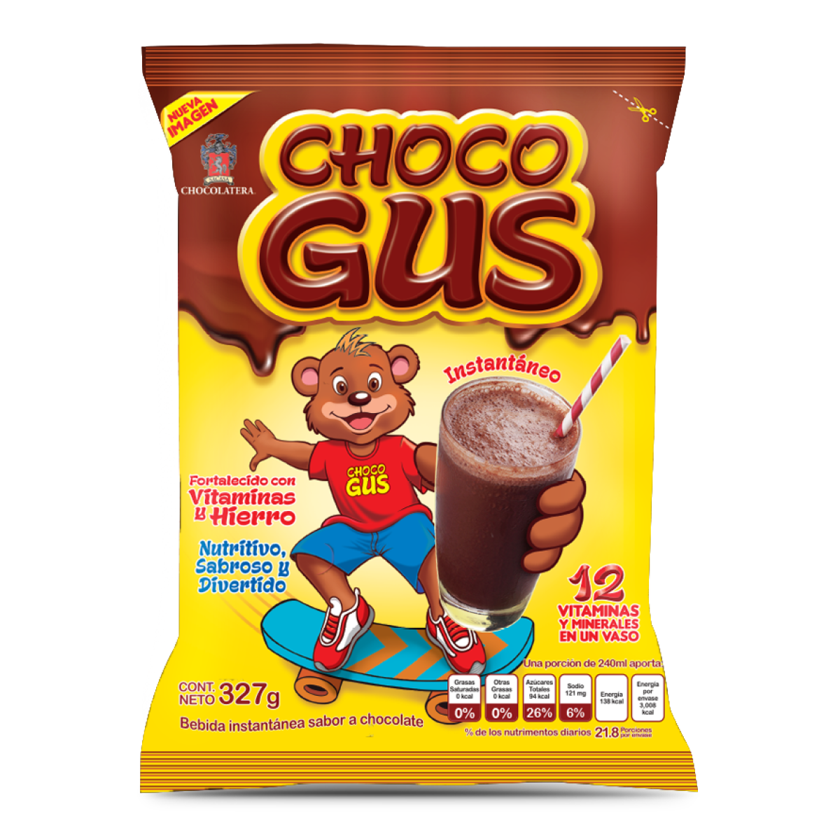 Chocolate en Polvo CHOCO GUS 327g