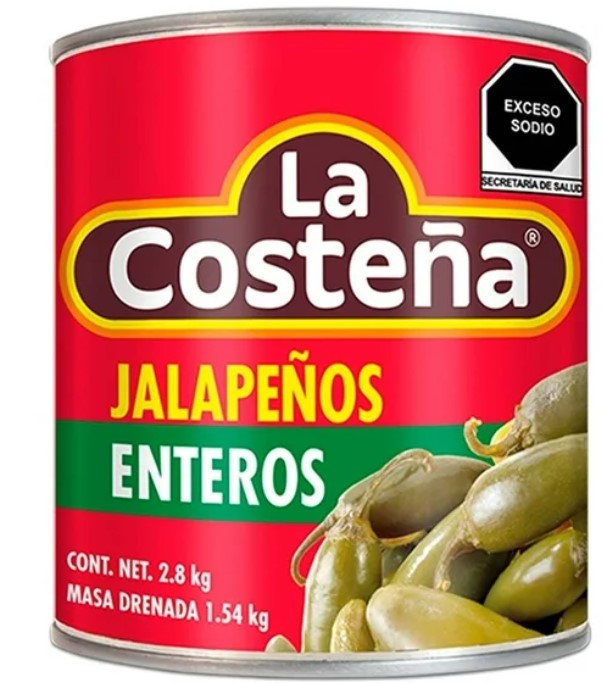 LA COSTEÑA Chile Jalapeño Entero 2.80kg
