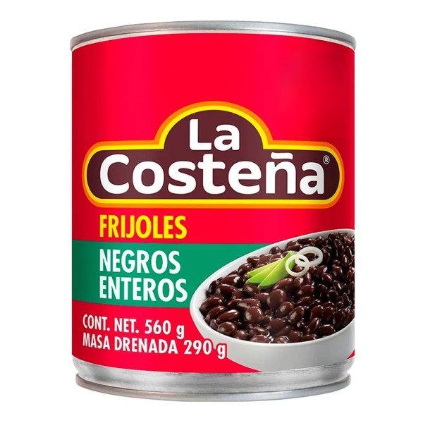LA COSTEÑA Frijoles Negros Enteros 560g