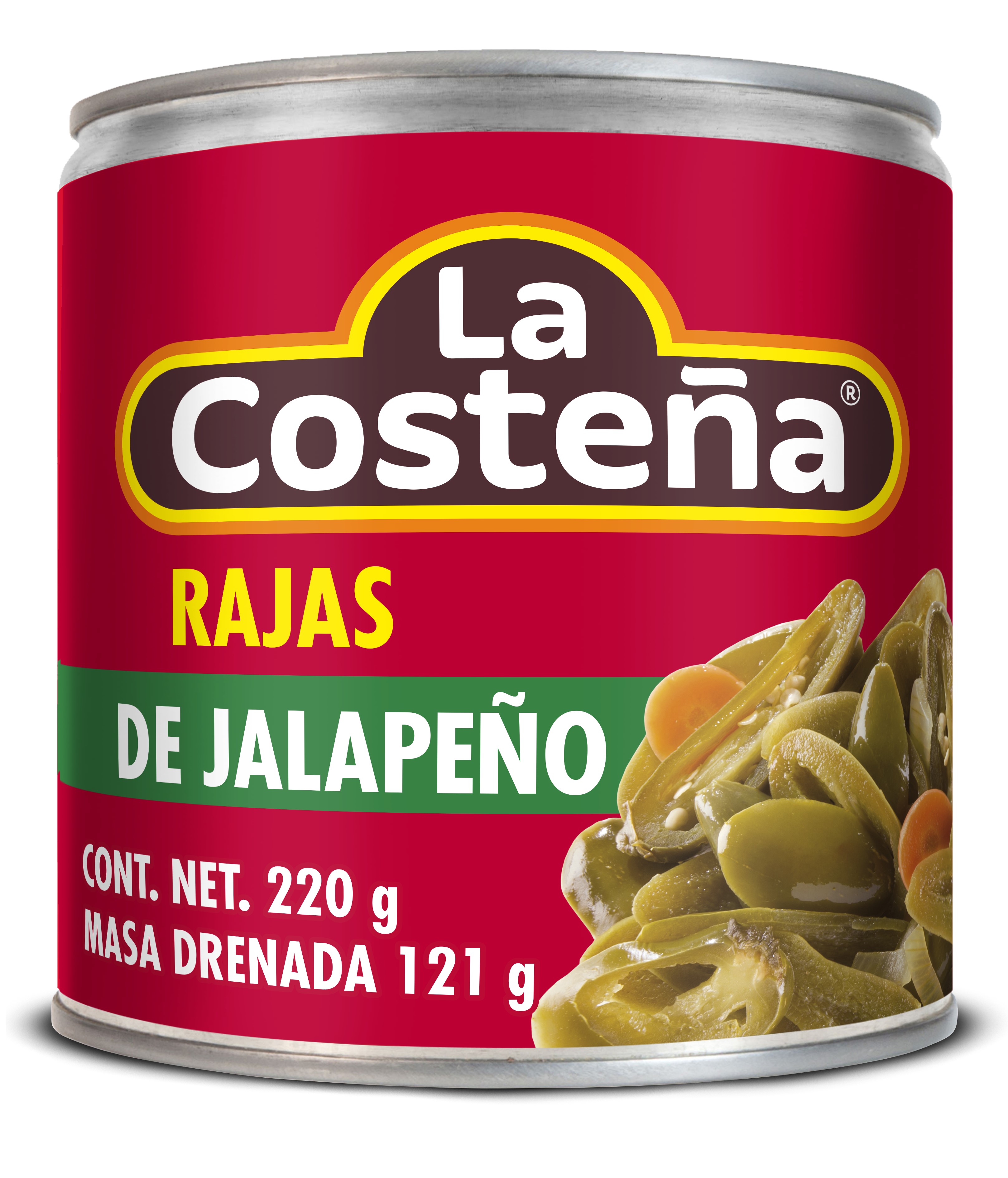 LA COSTEÑA Chile Jalapeño Rajas 220g