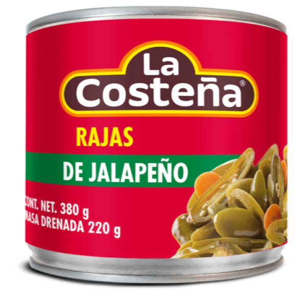 LA COSTEÑA Chile Jalapeño Rajas 380g