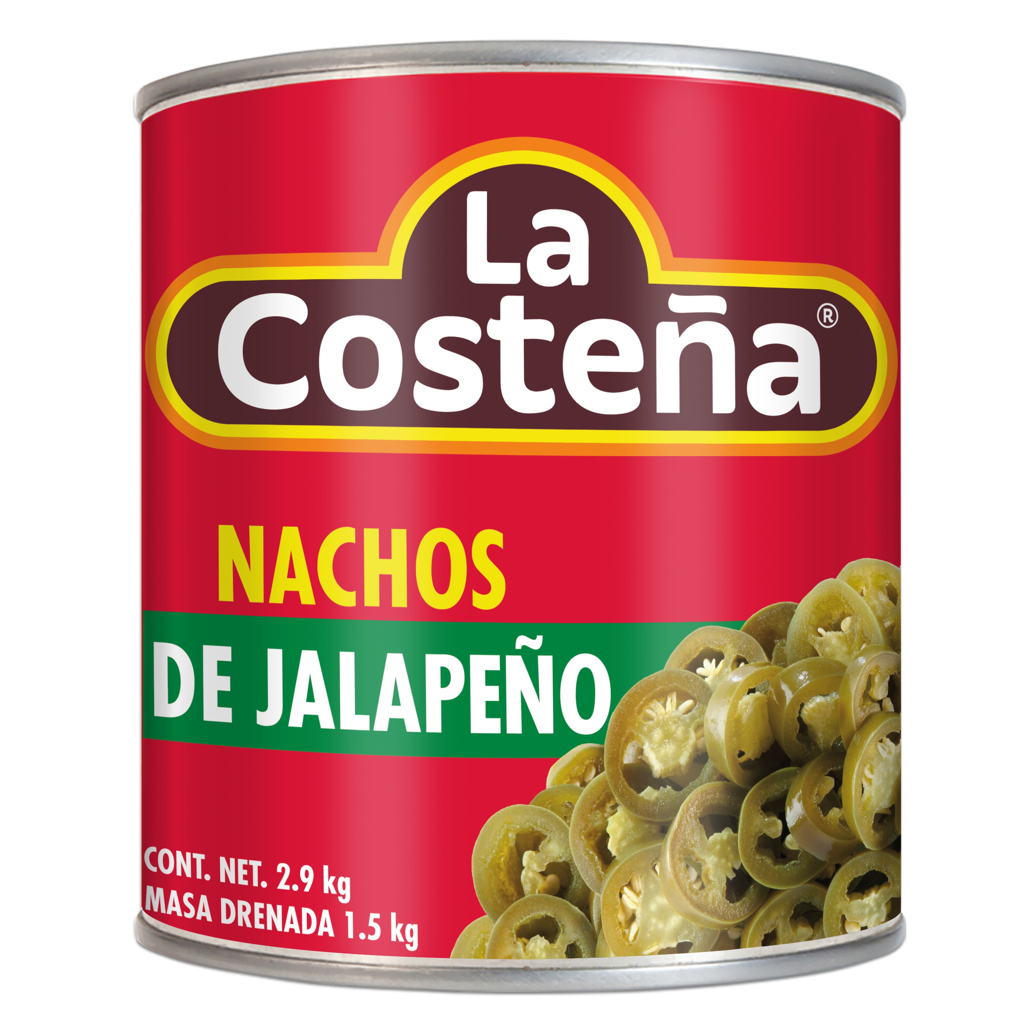 LA COSTEÑA Chile Jalapeño Nacho 2.90kg